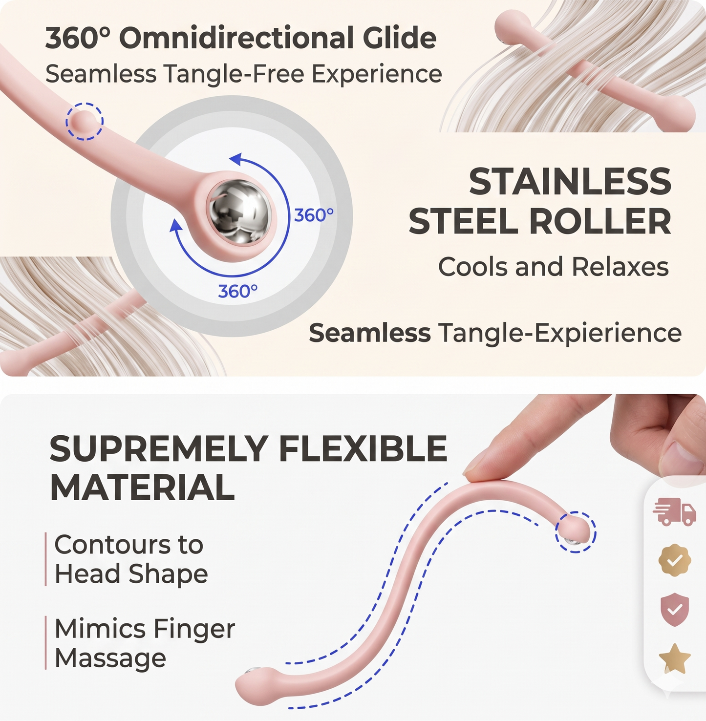 18-Claw Precision Head Massager