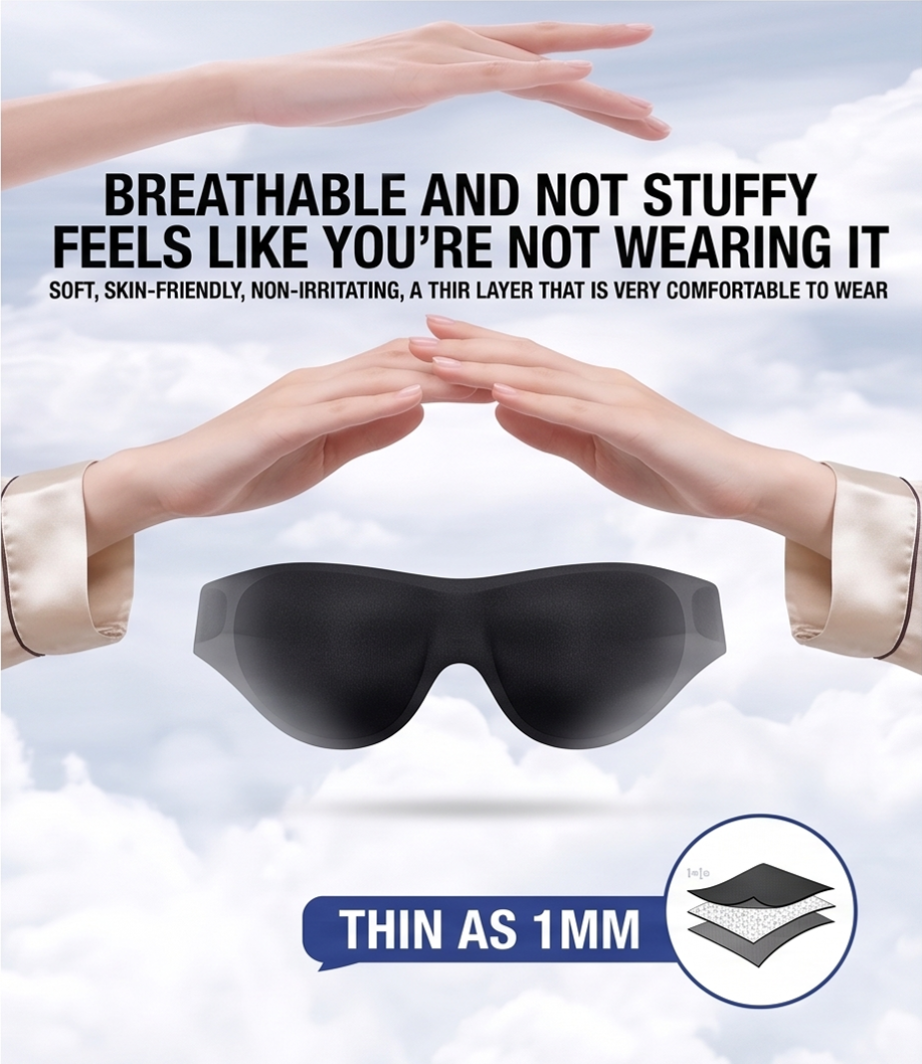 Amiiuvbys One-Piece Sleep Mask