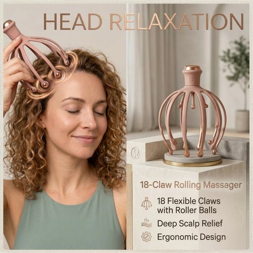 18-Claw Precision Head Massager
